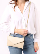 Pochette De Soirée M Paddock Cuir Etrier Beige paddock TLOS1670-vue-porte