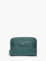 Porte-monnaie Etincelle Irisée Cuir Etrier Bleu etincelle irisee EETI900