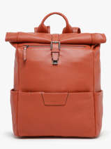 Sac à Dos Business Flandres 1 Compartiment Cuir Etrier Orange flandres EFLA8102