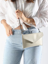 Pochette De Soirée M Paddock Cuir Etrier Beige paddock TLOS1670-vue-porte