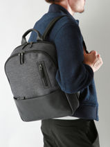 Sac à Dos Business Light2 Compartiments Etrier Gris light ELIG8282-vue-porte