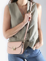 Sac Bandoulière Altair Cuir Etrier Rose altair EALA081S-vue-porte