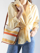 Sac Bandoulière Sac à Dos S Cavalier Toile Etrier Beige cavalier toile ECLT126S-vue-porte