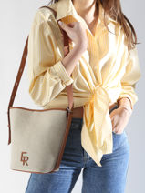 Sac Bandoulière Sac à Dos S Cavalier Toile Etrier Beige cavalier toile ECLT126S-vue-porte