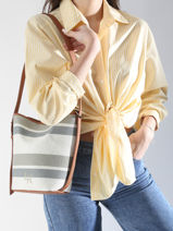 Sac Bandoulière Sac à Dos S Cavalier Toile Etrier Beige cavalier toile ECLT126S-vue-porte