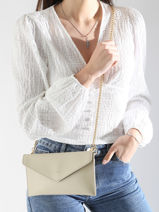 Pochette De Soirée M Paddock Cuir Etrier Beige paddock TLOS1670-vue-porte
