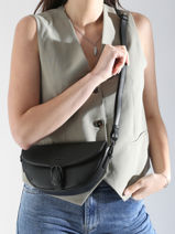 Sac Bandoulière S Oxer Cuir Etrier Noir oxer EOXE065U-vue-porte
