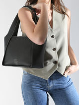 Sac Porté épaule M Foudre Cuir Etrier Noir foudre EFOD107M-vue-porte