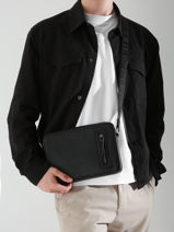 Sac Bandoulière Flèche Etrier Noir fleche EFLE730M-vue-porte