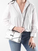 Sac Bandoulière Jana Irise Cuir Etrier Argent jana irise EJIR002T-vue-porte