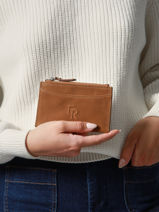 Card Holder Cavalier Nubuck Leather Etrier Brown cavalier nubuck ECAN094M-vue-porte