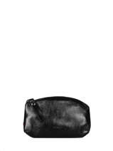 Leather S Coin Purse Etincelle Irisée Etrier Black etincelle irisee EETI652