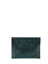 Porte-papiers Etincelle Irisée Cuir Etrier Vert etincelle irisee EETI054