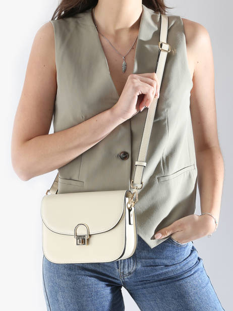 Sac BandouliÃ¨re Altair Cuir Etrier Beige altair EALA081M vue secondaire 1