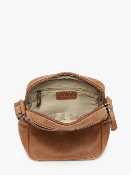 Sac BandouliÃ¨re Spider Cuir Etrier Marron spider ESPI704M vue secondaire 3