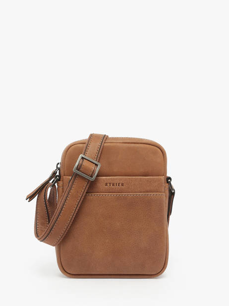 Sac BandouliÃ¨re Spider Cuir Etrier Marron spider ESPI704S
