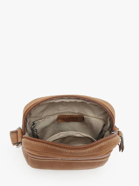 Sac BandouliÃ¨re Spider Cuir Etrier Marron spider ESPI704S vue secondaire 3