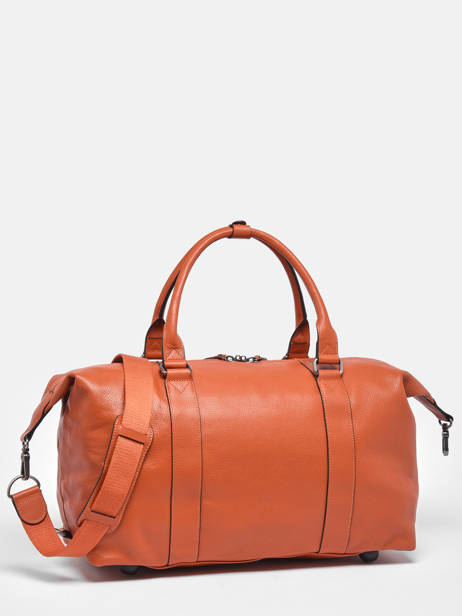 Cabin Duffle Bag Flandres In Leather Etrier Orange flandres EFLA991S other view 6