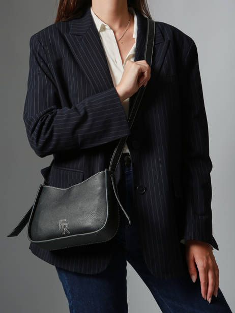 Crossbody Bag M Foudre Leather Etrier Black foudre EFOD089M other view 1