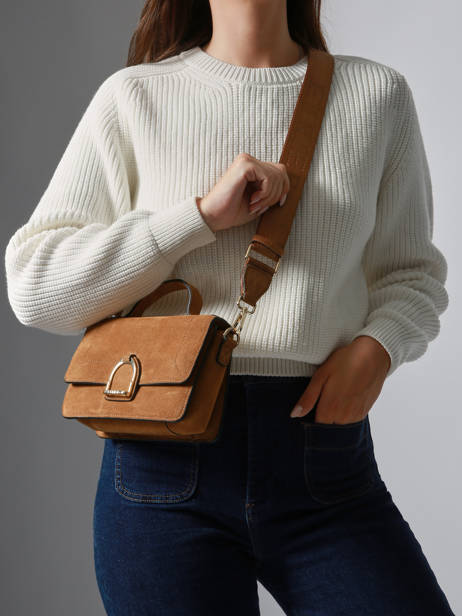 Crossbody Bag S Altesse Suede Etrier Brown altesse suede EASU048S other view 1